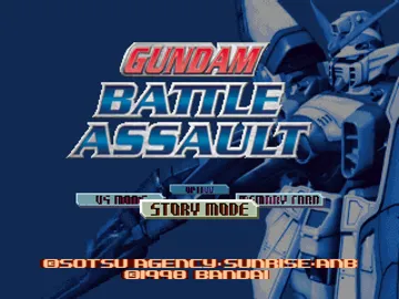 Gundam Battle Assault (US) screen shot title